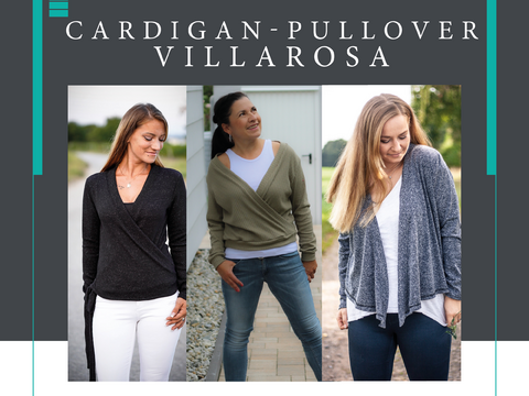 Ebook Pullover/Cardigan VILLAROSA Gr. 32-56