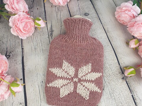 Anleitung Schneeflocken Bettflaschenbezug in 3 Grössen