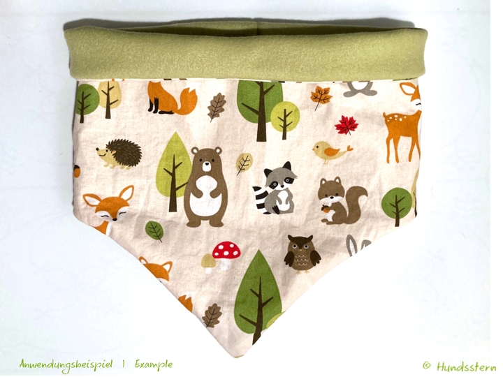 BANDALOO Winter. Dog bandana-scarf. in 8 sizes. Sewing Pattern