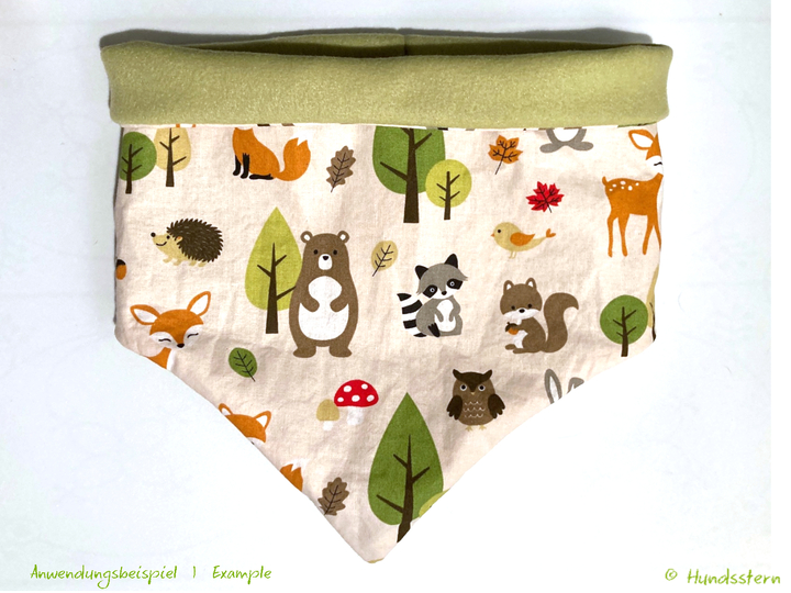 BANDALOO Winter. Dog bandana-scarf. Sewing Pattern