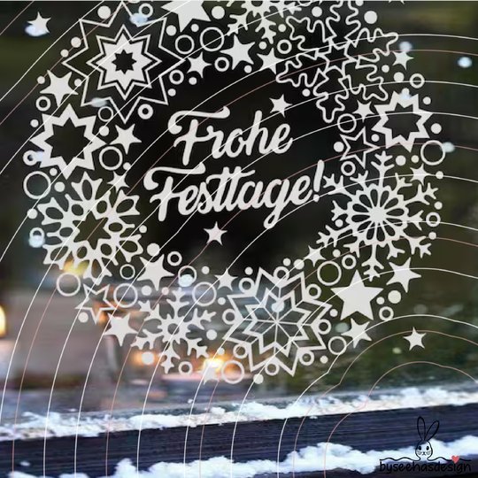 Kranz Weihnachten Plotterdatei SVG DXF