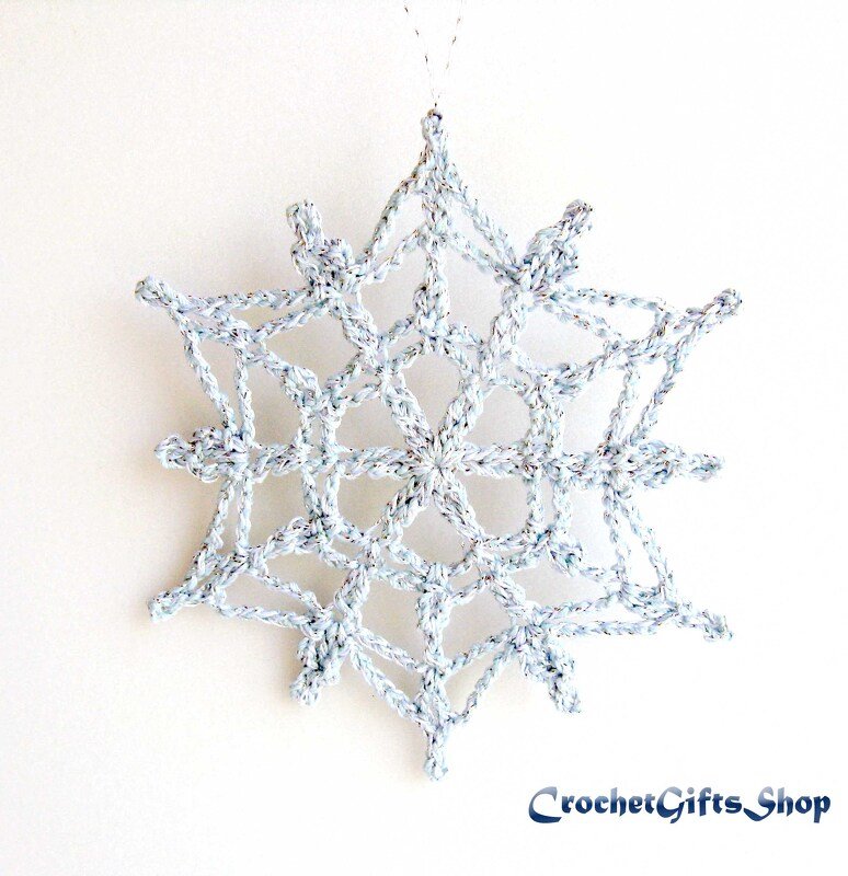 Crochet Pattern Christmas Snowflake Ornaments (11) - Image 2