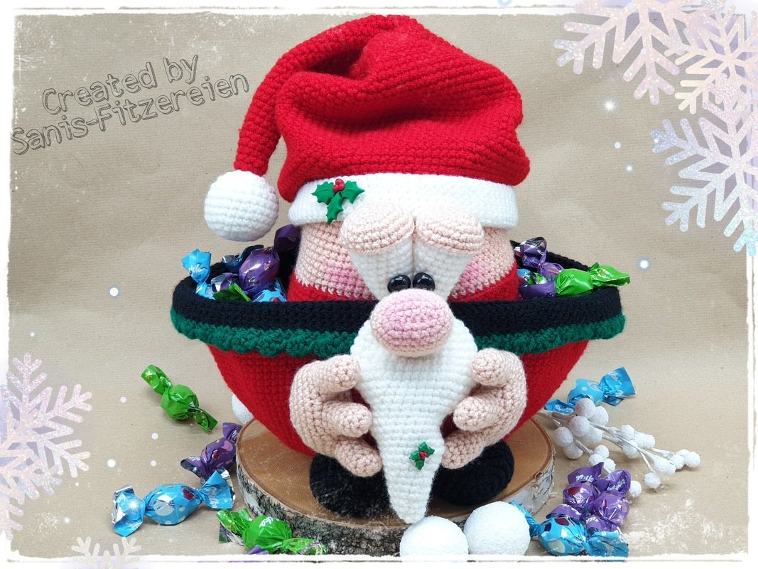 Häkelanleitung "Füll mich - Weihnachtsmann" - Bild 7