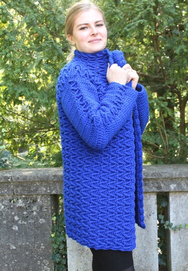 "Zick-Zack" Cardigan häkeln PDF-Anleitung