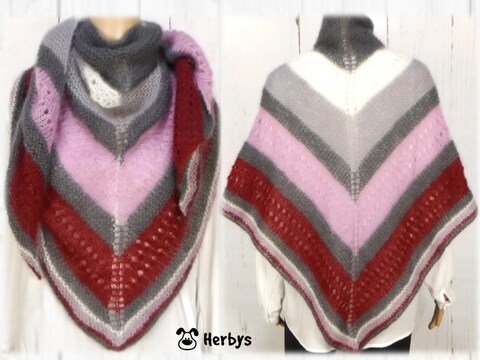 Strickanleitung Dreieckstuch " Winter-Love"