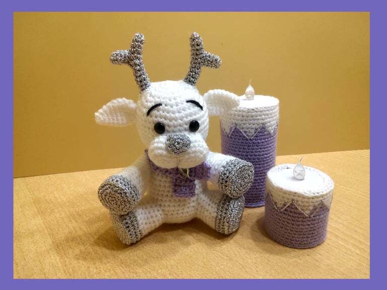 Häkelanleitung / Amigurumi / Adventsgesteck Mond - Bild 4