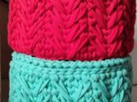 crochet pattern round basket