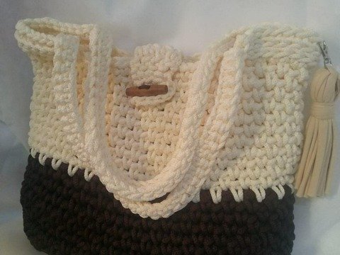 Crochet tote bag Easy pattern