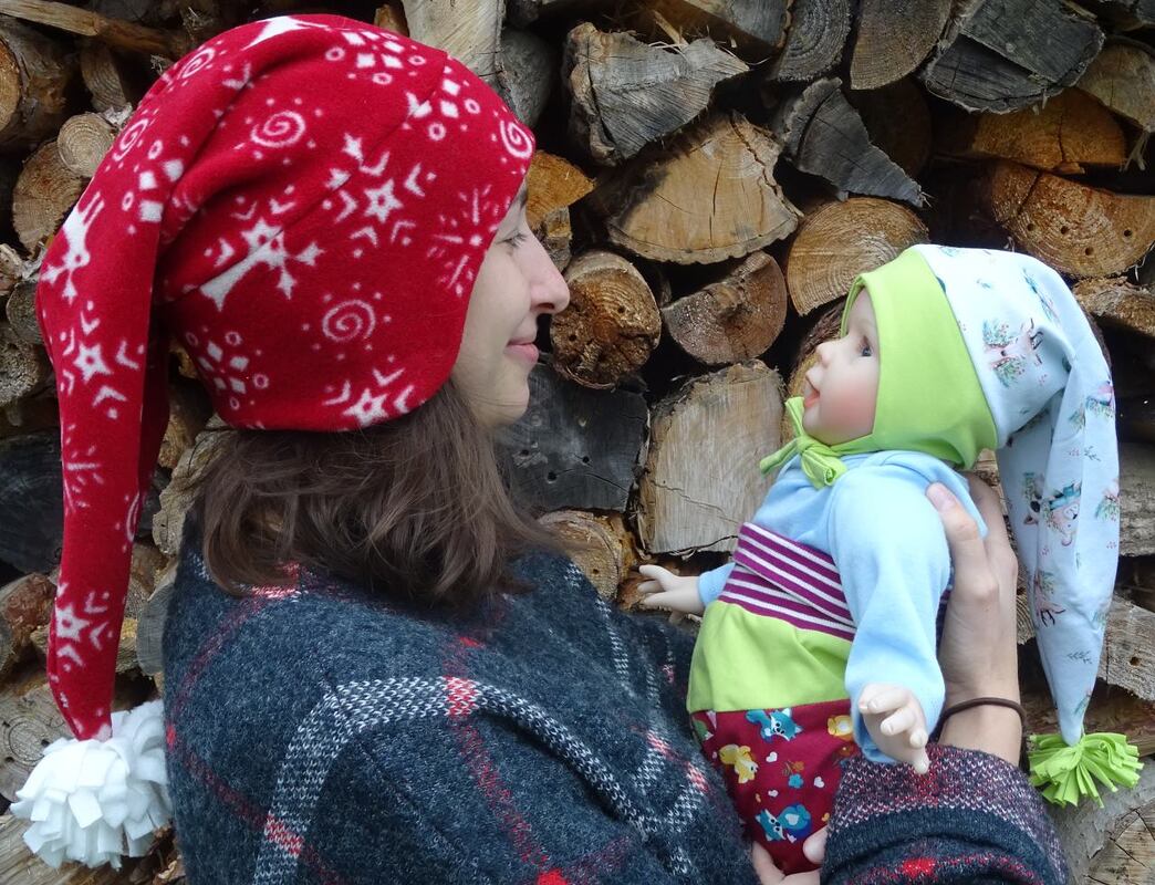 Mütze Zipfelmütze alle Größen nähen Anleitung Bommelmütze