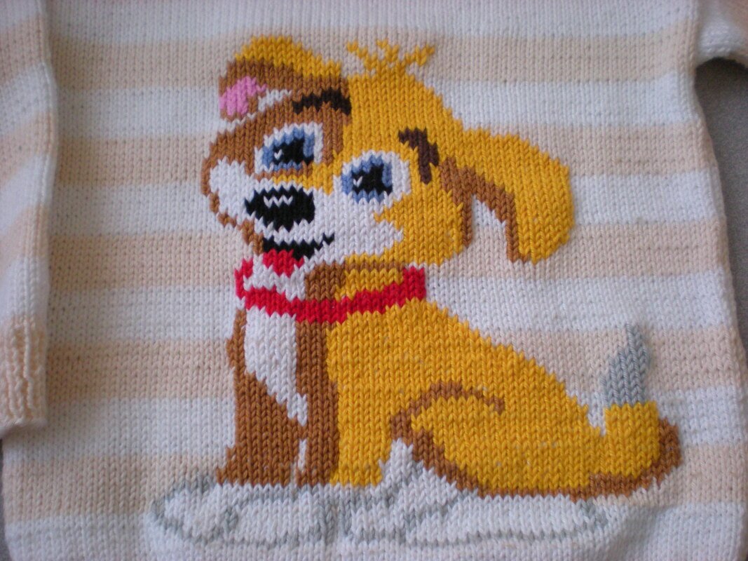 Pullover Hund - 2 verschiedene Größen - Strickanleitung