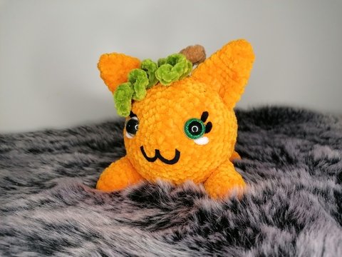 Kürbiskatze / Kugelkatze Häkelanleitung