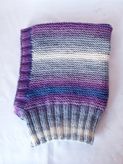 Strickanleitung Schalmütze, Schlupfmütze ca. 8 - 15 Monate