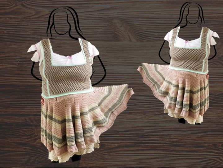 Dirndl Kleid Häkelanleitung