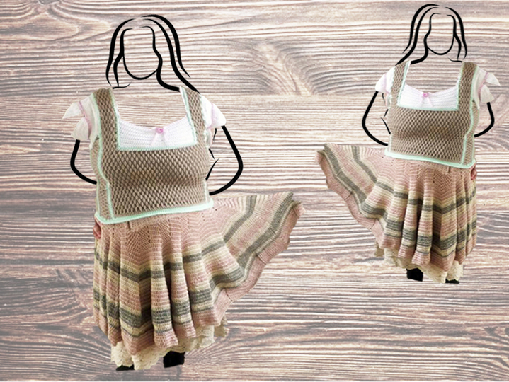 Dirndl Kleid Häkelanleitung