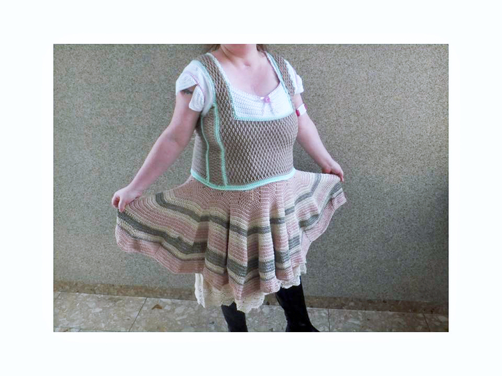 Dirndl Kleid Häkelanleitung