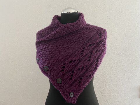 Strickanleitung - Kragenschal "Chaleureux"