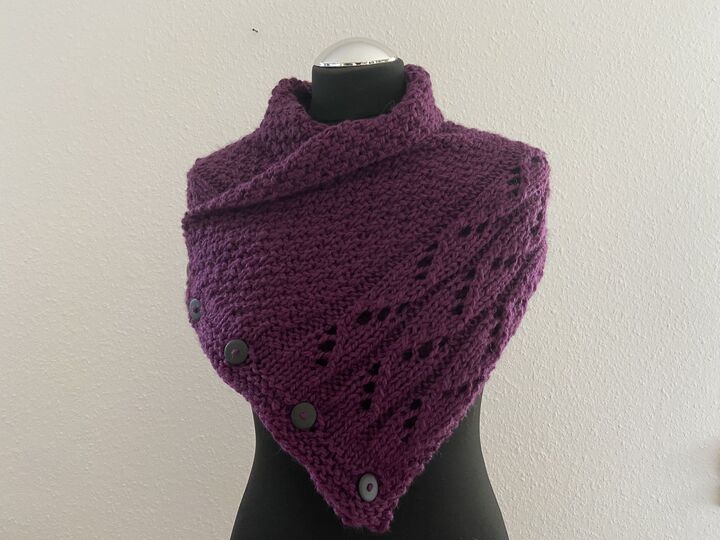 Strickanleitung - Kragenschal "Chaleureux"