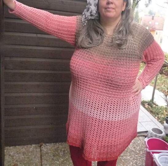 Winter Friendship - Pulli/Tunika/Kleid häkeln im RVO für alle Damengrößen