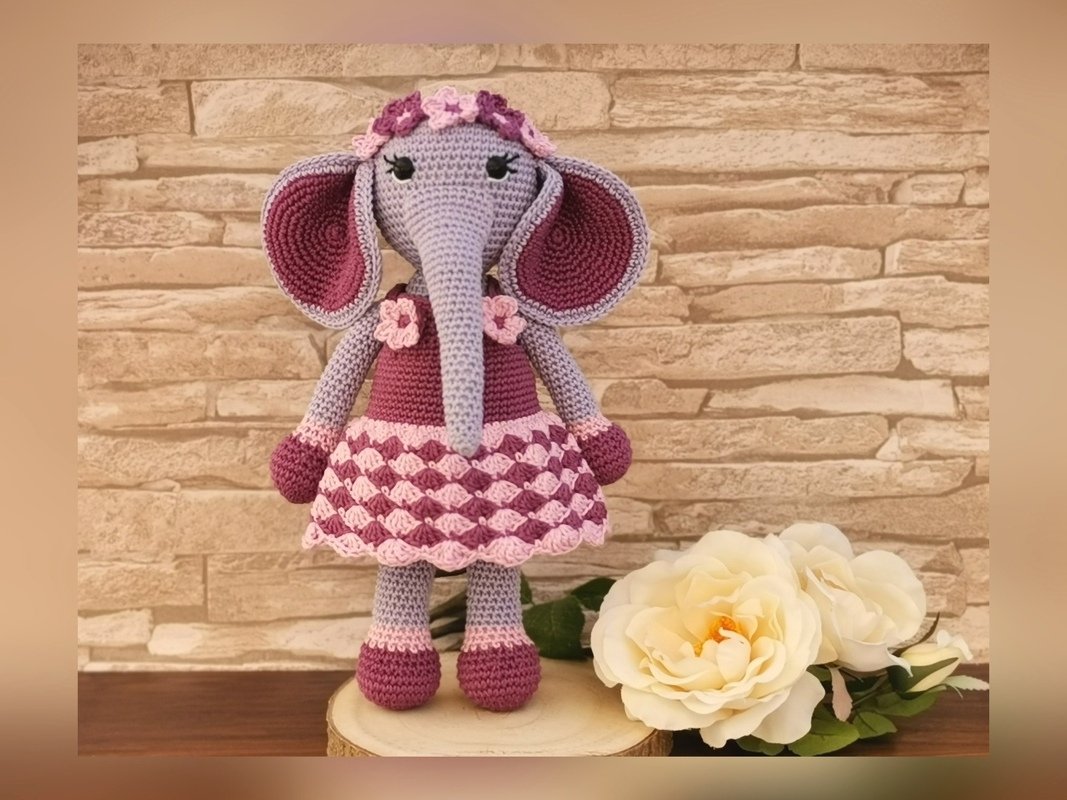 Miss Ella - crochetpattern elephant - Image 3