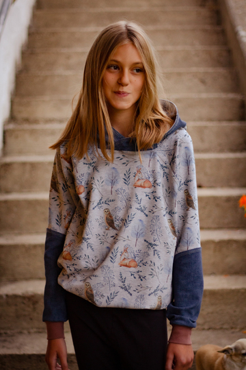 lovely hoodie 50-158 Kapuzenpullover Schnittmuster Pulli Kinderschnitt