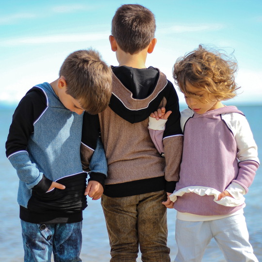 lovely hoodie 50-158 Kapuzenpullover Schnittmuster Pulli Kinderschnitt