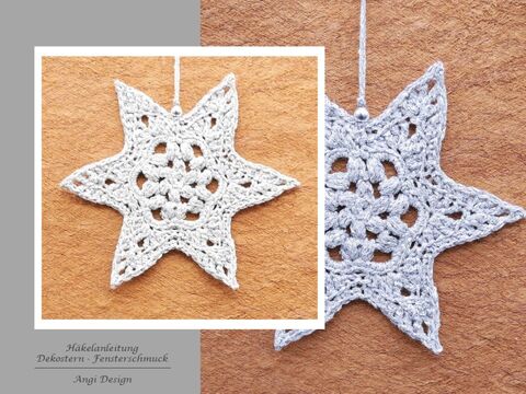 Häkelanleitung Dekostern - Fensterschmuck