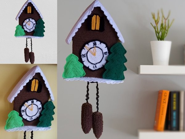 Forest Cuckoo Clock. Crochet pattern