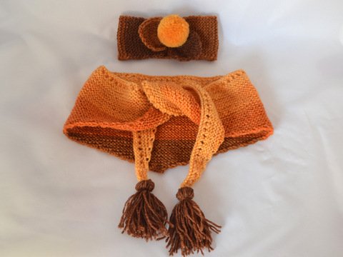 Dreieckstuch & Stirnband * Set * Strickanleitung