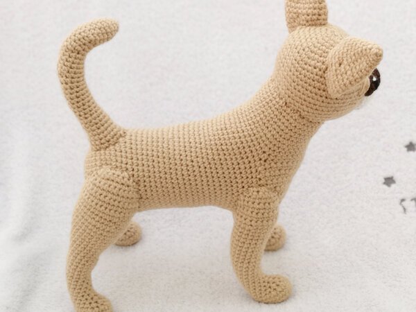 Chihuahua Crochet Dog Amigurumi Miniature Handmade Doll Cute Animal Keychains 
