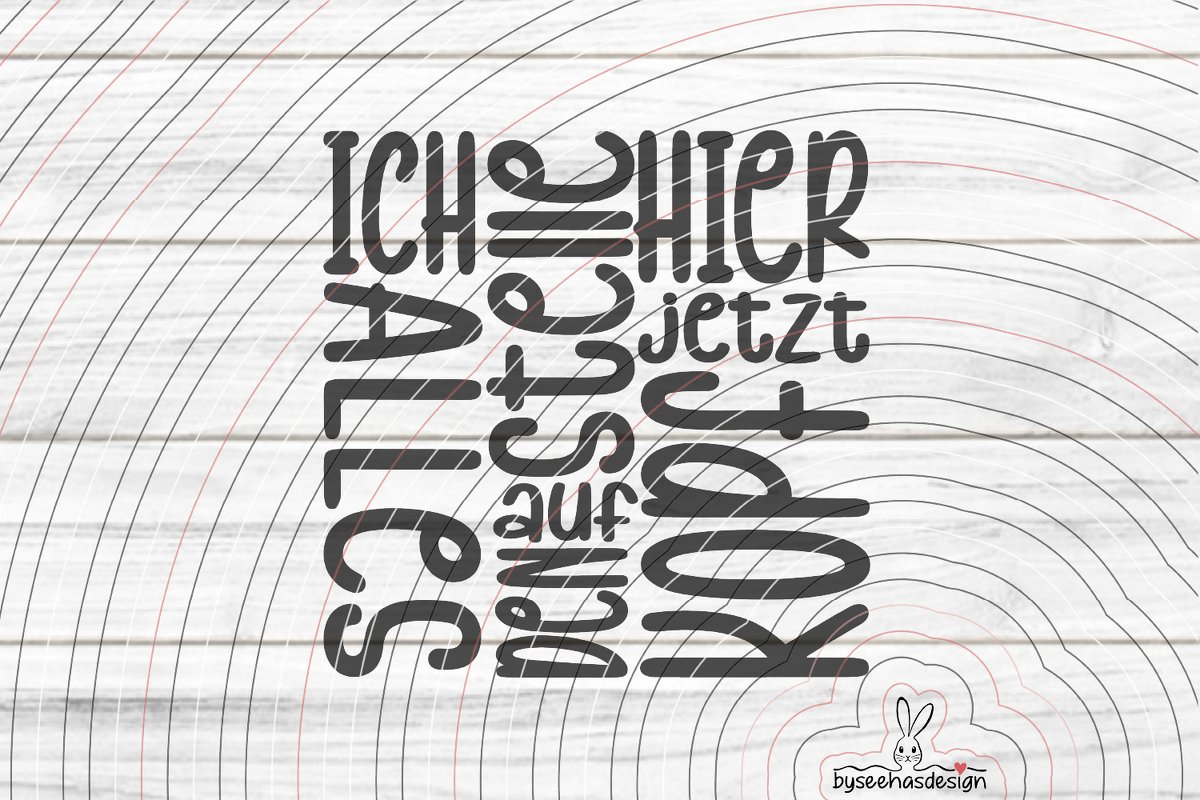 Auf den Kopf Plotterdatei SVG DXF - Bild 2