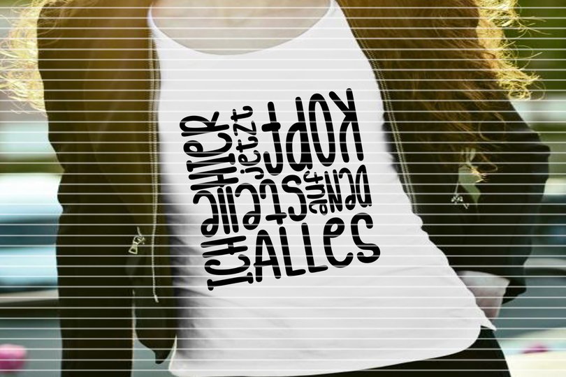 Auf den Kopf Plotterdatei SVG DXF