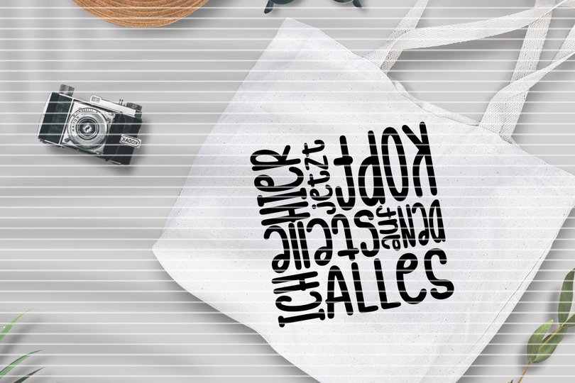 Auf den Kopf Plotterdatei SVG DXF