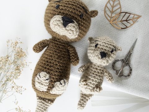 Anleitung Mama und Baby Otter