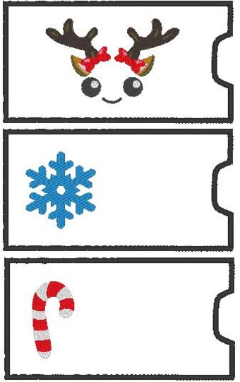 Schokoladen Verpackung Hülle Rentier Gesicht Weihnachten ITH 2