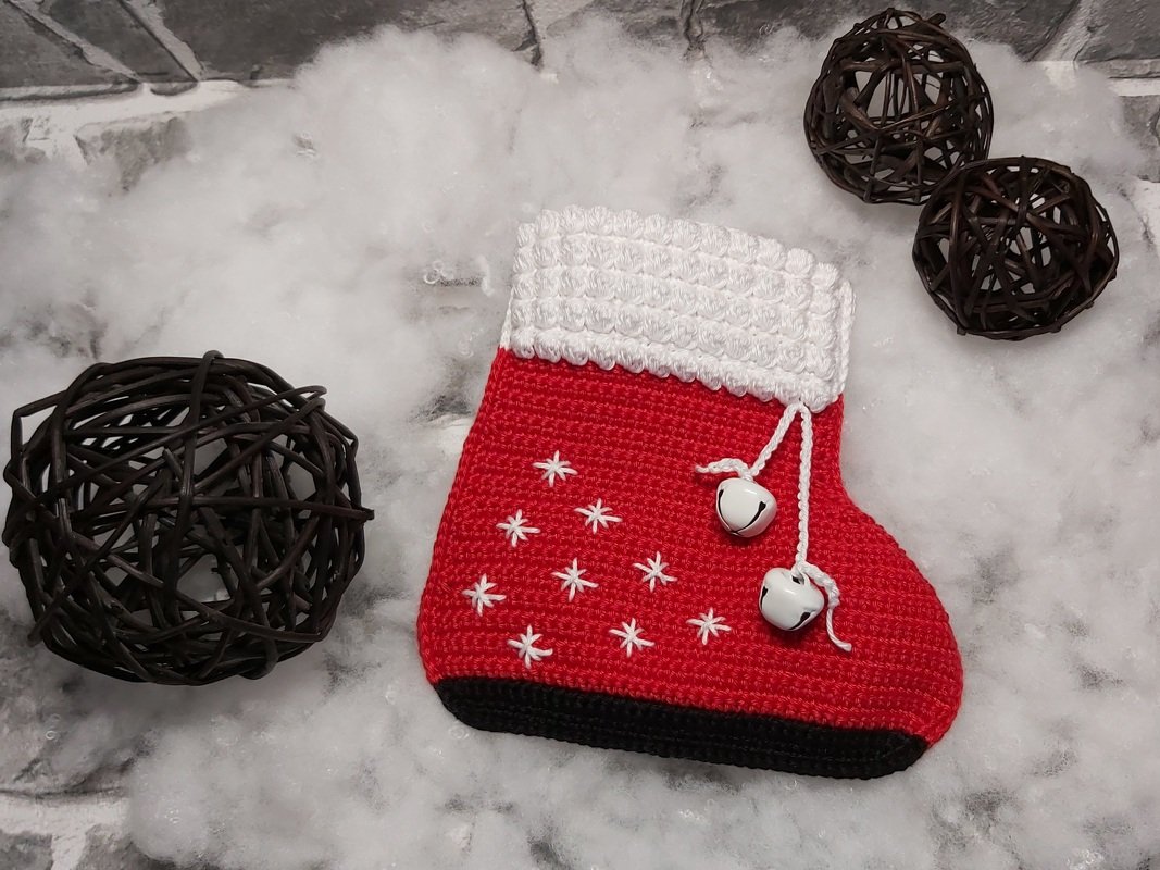 Häkelanleitung Geschenksäckchen "Booties" (Adventskalender, 3 Größen) - Bild 5
