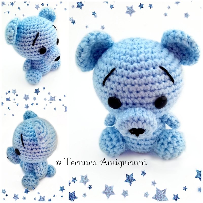 Häkelanleitung kleiner Bär PDF English - Deutsch - Dutch - Bild 3