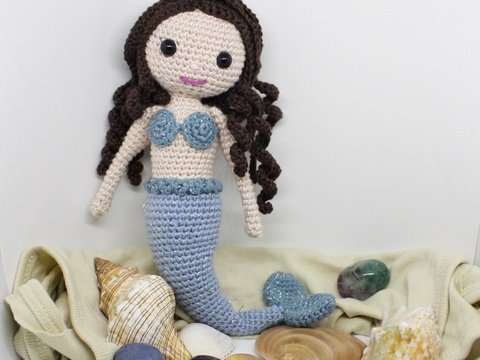 Meerjungfrau Nola - Häkelanleitung Puppe