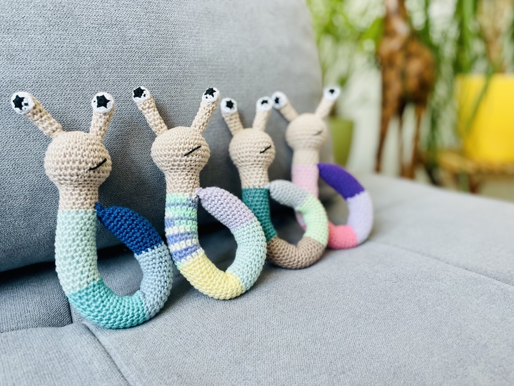 Häkelanleitung Schnecke Slaki