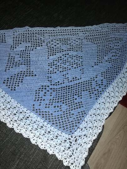 Häkelanleitung Motivtuch "Eule Scarlett"