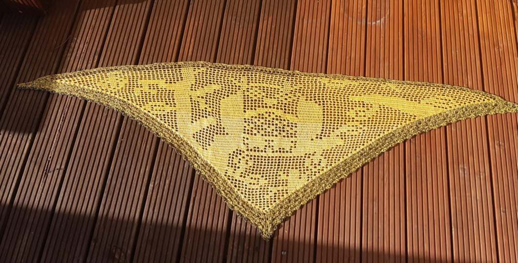 Häkelanleitung Motivtuch "Eule Scarlett"