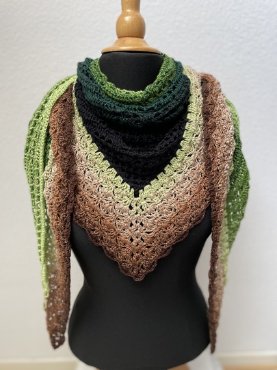 Häkelanleitung Motivtuch "Eule Scarlett"