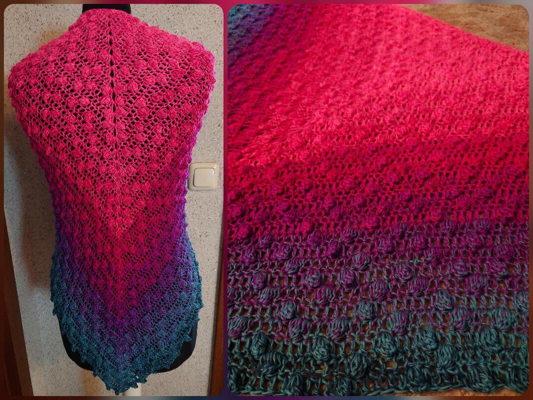 Tuch Zyndi häkeln Dreieckstuch