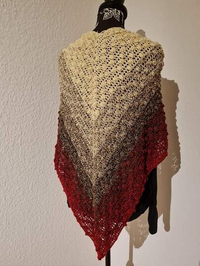 Tuch Zyndi häkeln Dreieckstuch