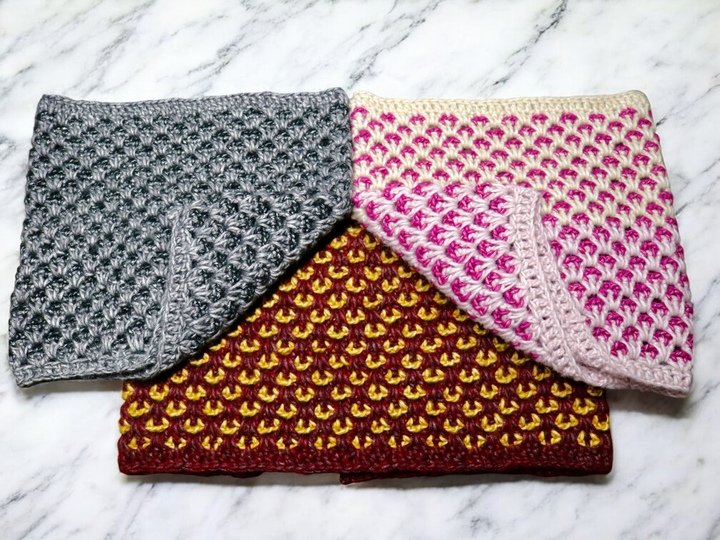 Pfauenloop / Schal - Häkelanleitung