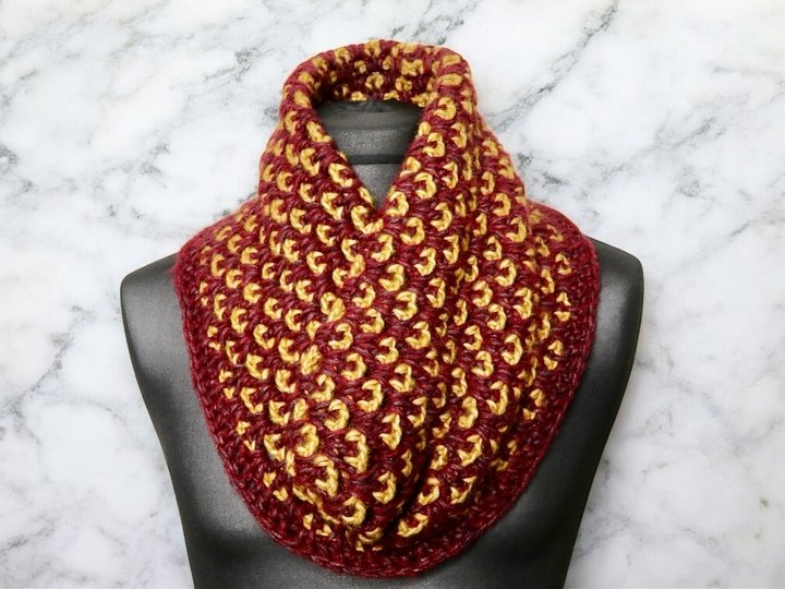 Pfauenloop / Schal - Häkelanleitung