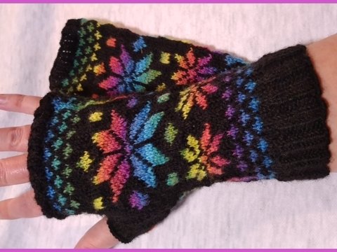 Handstulpen "Let it snow"