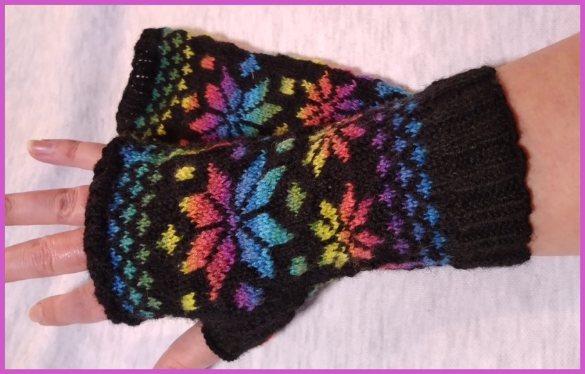 Handstulpen "Let it snow"