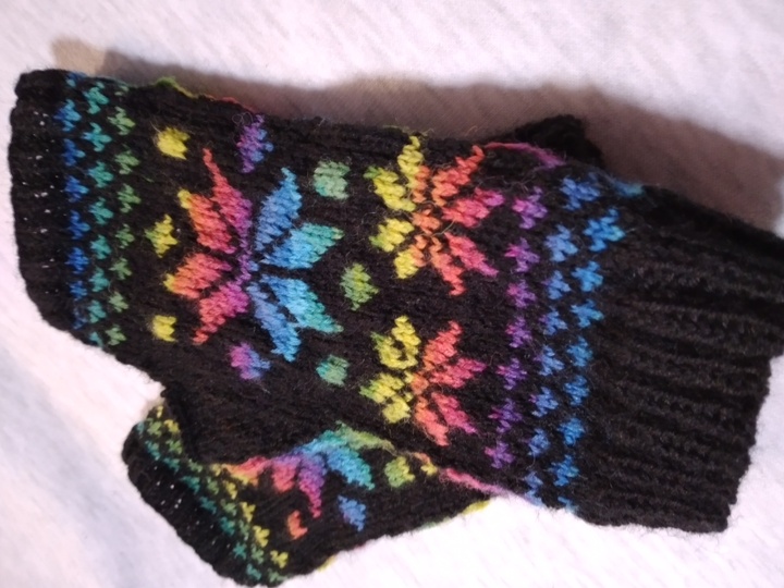 Handstulpen "Let it snow"