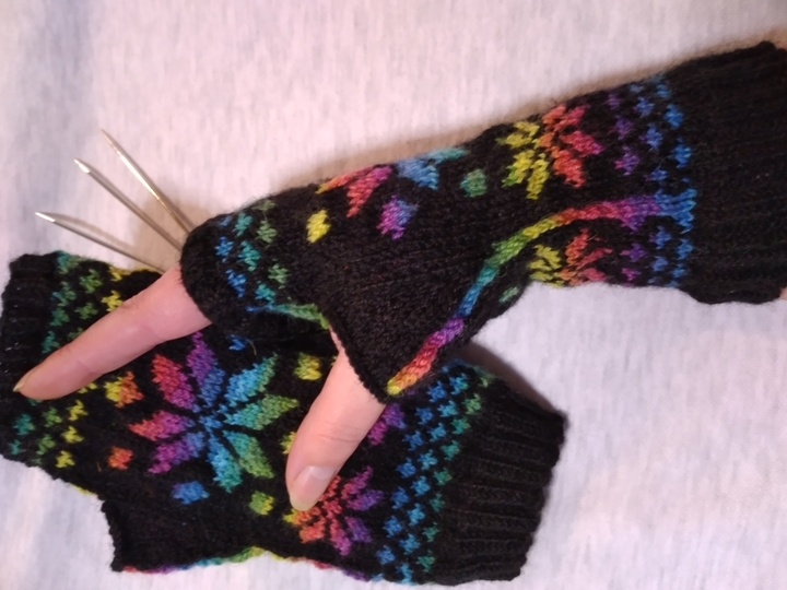 Handstulpen "Let it snow"