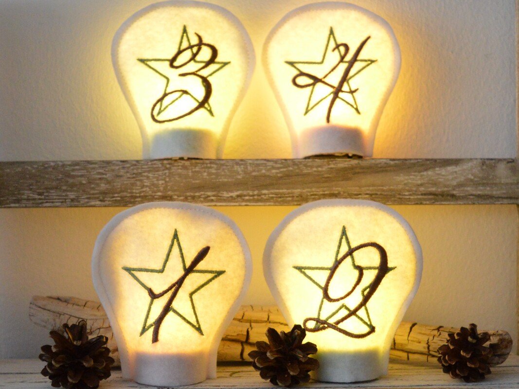 ITH LED Cover Adventszahlen mit Stern